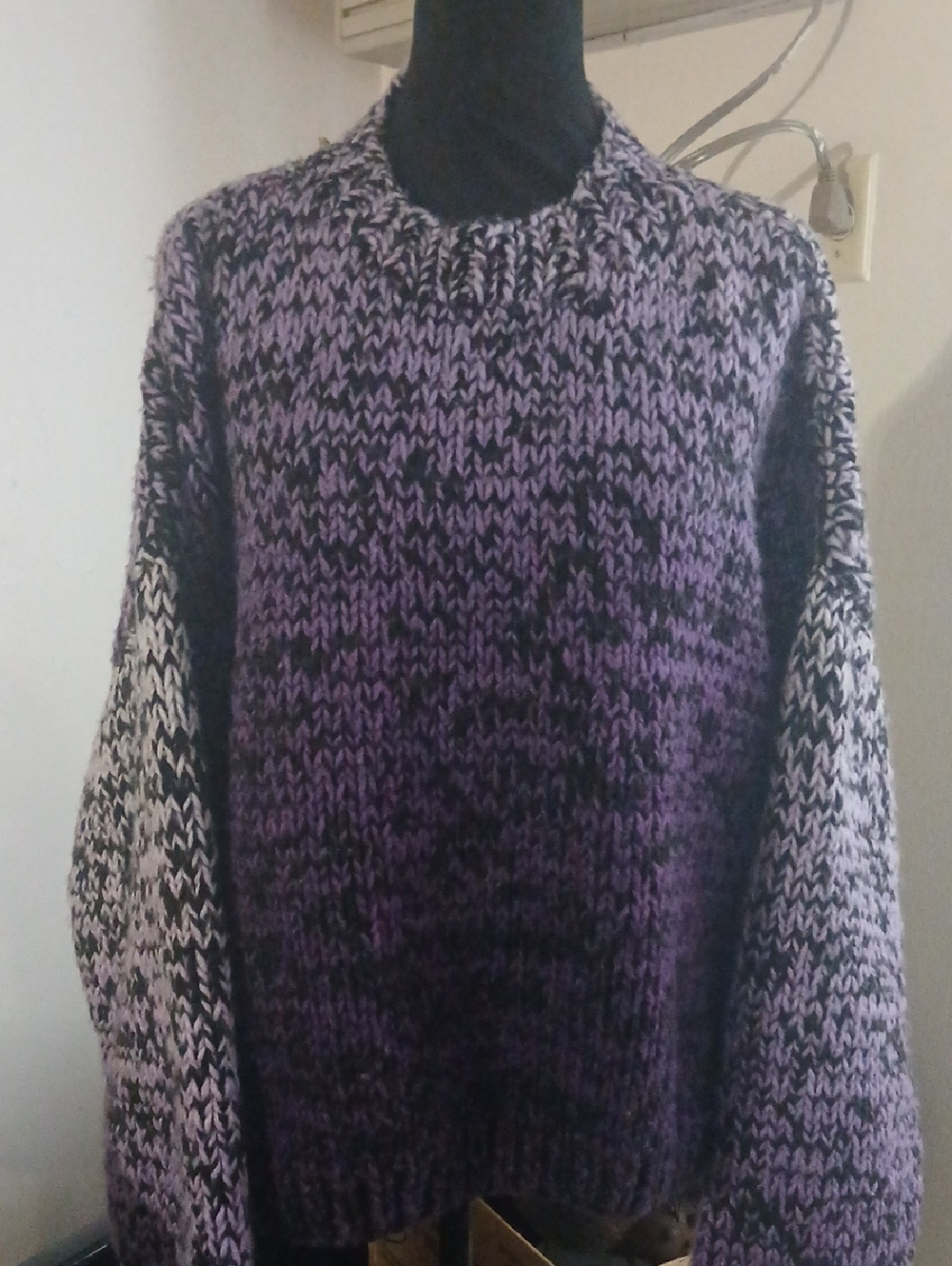 Womens Cozy Purple Sweater Unbranded